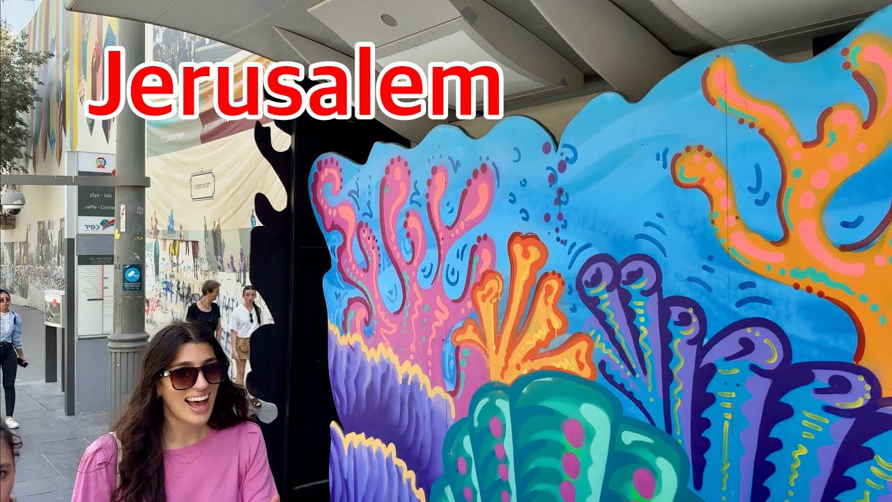 Jerusalem. Jaffa Street from Mahane Yehuda Market to Jaffa Gate of the Old City