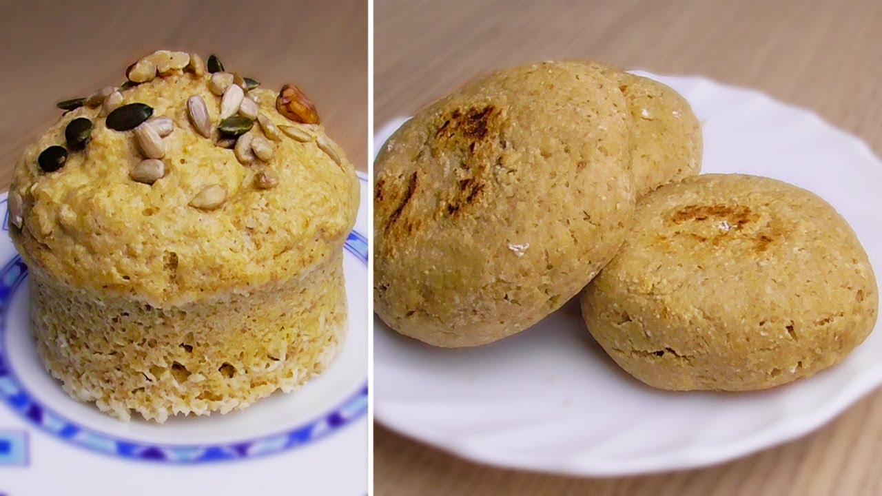 2 Panes de AVENA Sin Horno - Receta con Menos de 4 Ingredientes y en 2 MINUTOS
