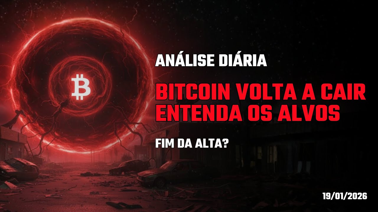 🔴🔴 BITCOIN EM QUEDA - ANÁLISE DIÁRIA