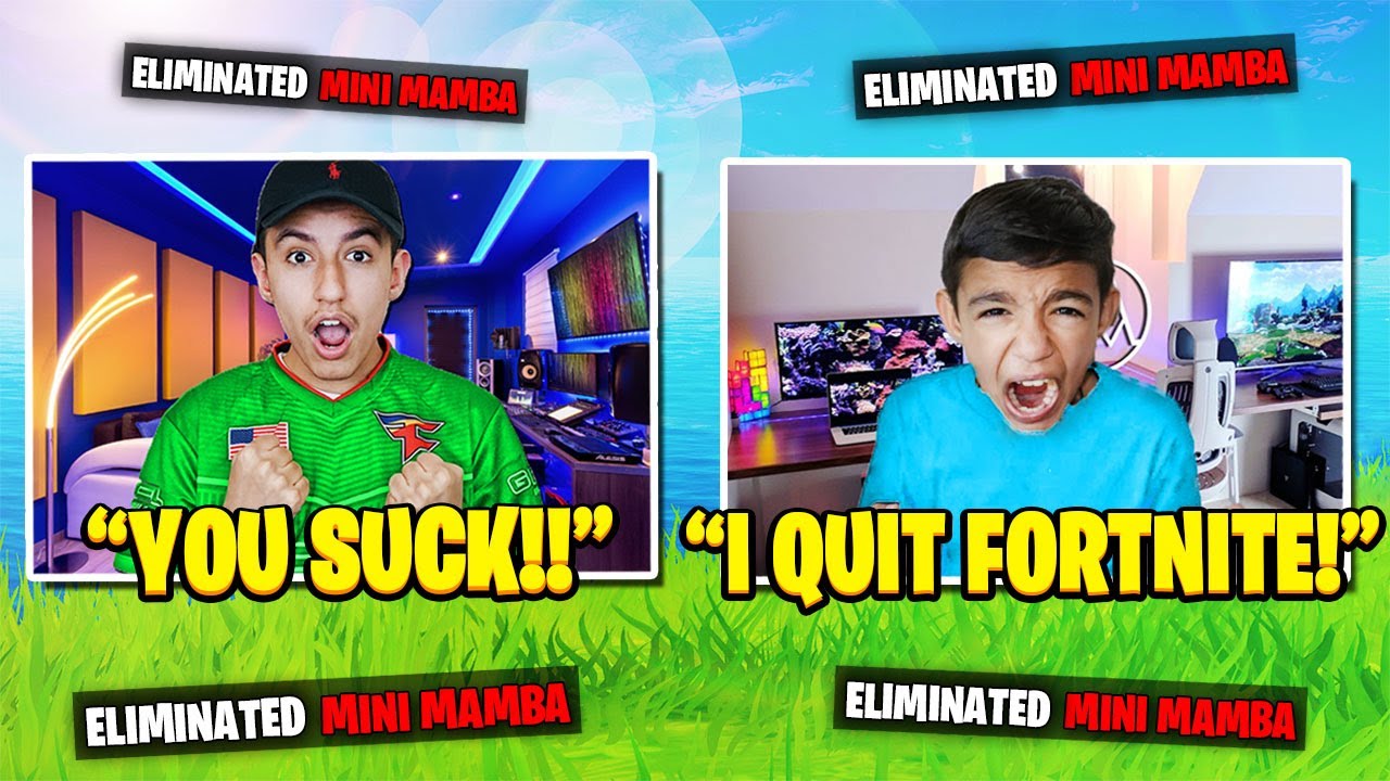 Stream Sniping My Little Brother Until He Rage Quits Fortnite! Hilarious