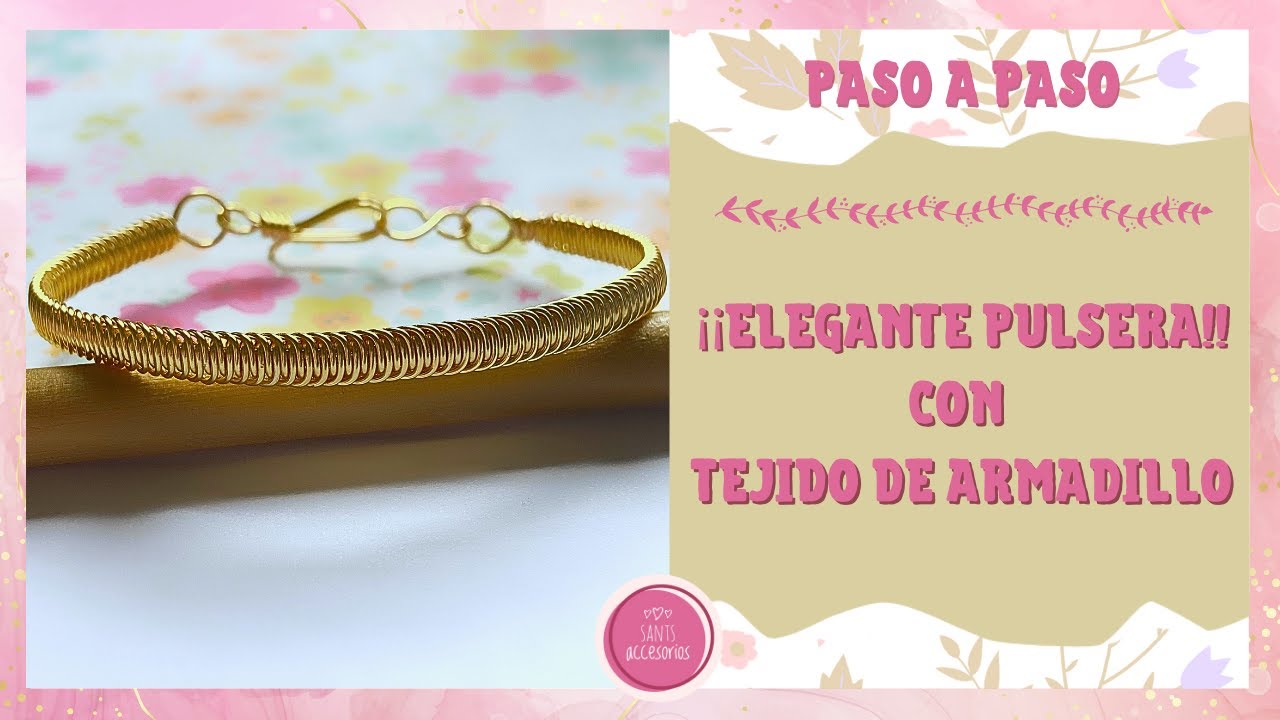 ¡ELEGANTE! Pulsera con Tejido de Armadillo