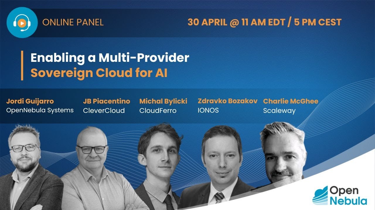Online Panel: Enabling an Multi-Provider Sovereign Cloud for AI