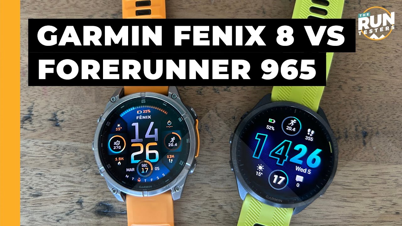 Garmin Fenix 8 vs Garmin Forerunner 965: Three runners compare two top running watches