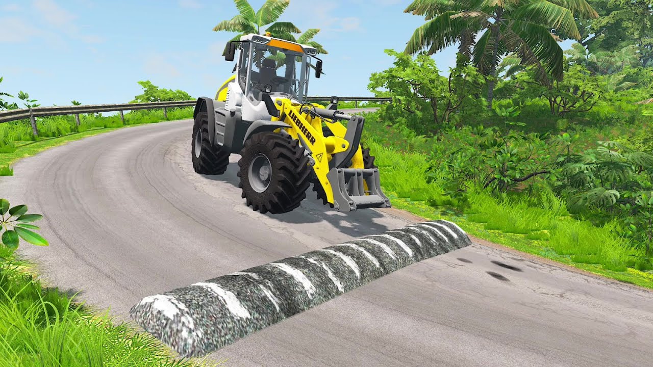 Cars vs Massive Speed Bumps #4 - BeamNG Drive