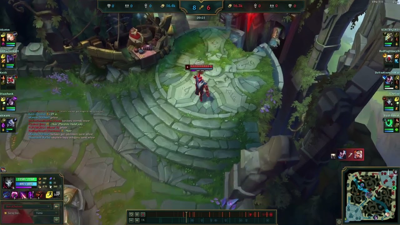 LoL DÜŞÜK ELO 4v5 EN EFSANE MAÇ DAKİKA 26:30'DA TEK VURUŞ CANLI NEXSUSDAN ÇEVİRDİK!!