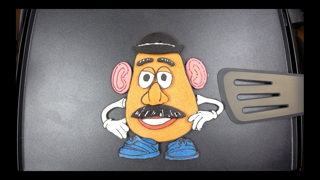 Mr.  Potato Head Pancake Art - pan the Art -