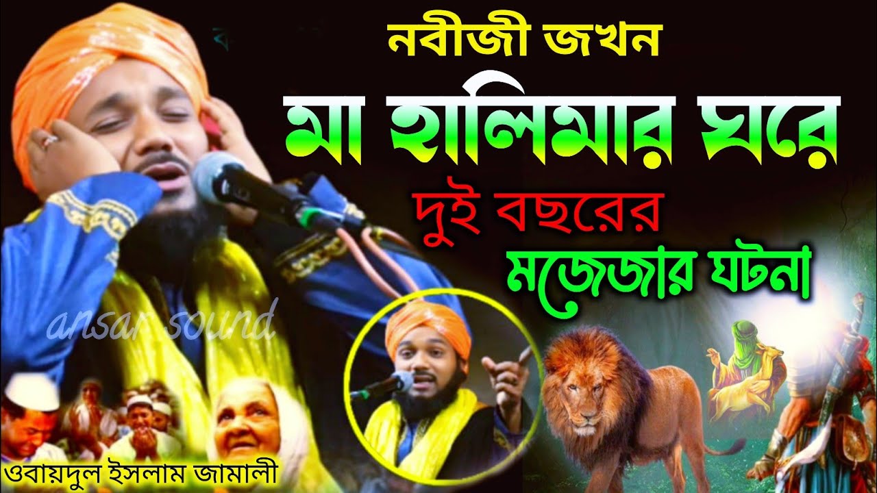 মা হালিমার বাড়িতে নবী||9734312470||obaidul islam jamali||obaidullah jalsa||maulana obaidul||jalsa