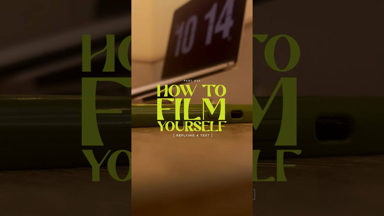 Cinematic shot types to help you film yourself replying a text #cinematography #howtofilm