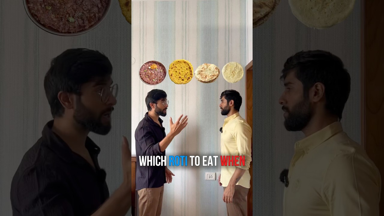 Which roti to eat when 🤔🤔 #fitness #food #health #nutrition