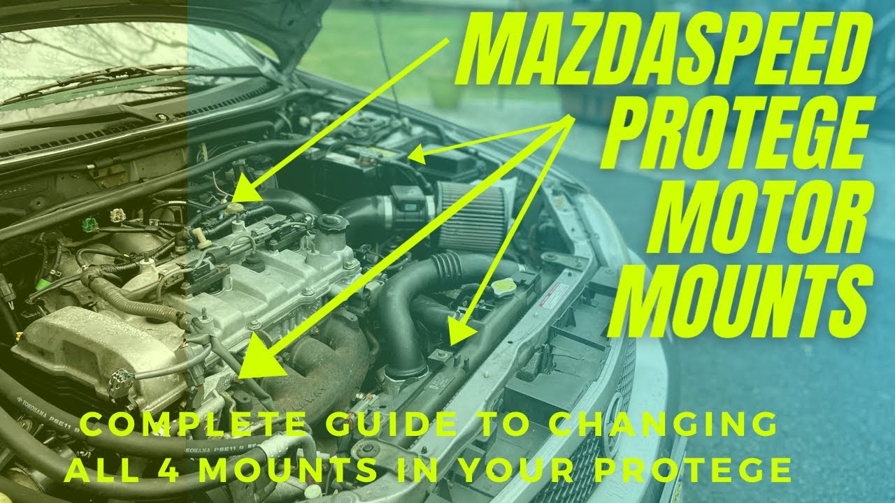 Mazdaspeed Protege DIY Polyurethane Motor Mount install complete all four mounts!