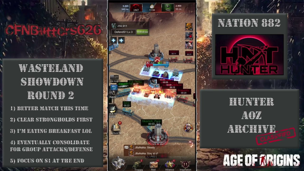 Wasteland Showdown - Week 2 - Age of Origins AOZ