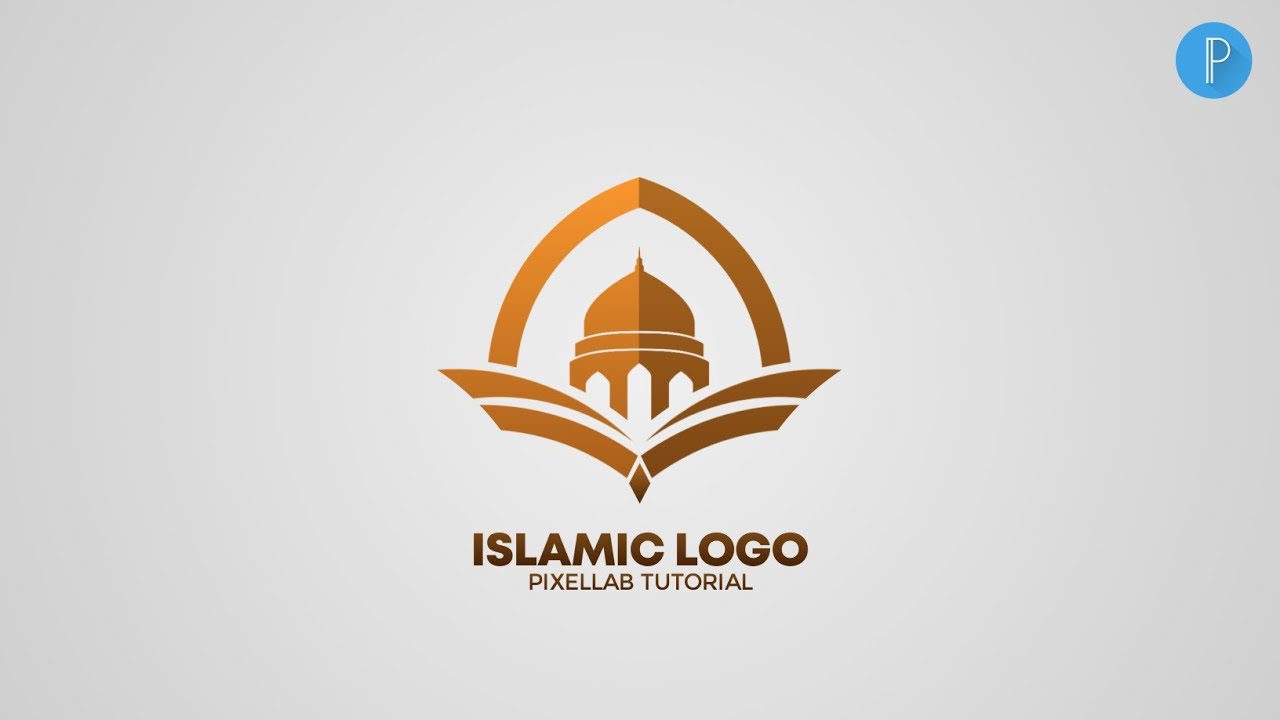 Tutorial desain logo islami di Pixellab | Pixellab Logo #14