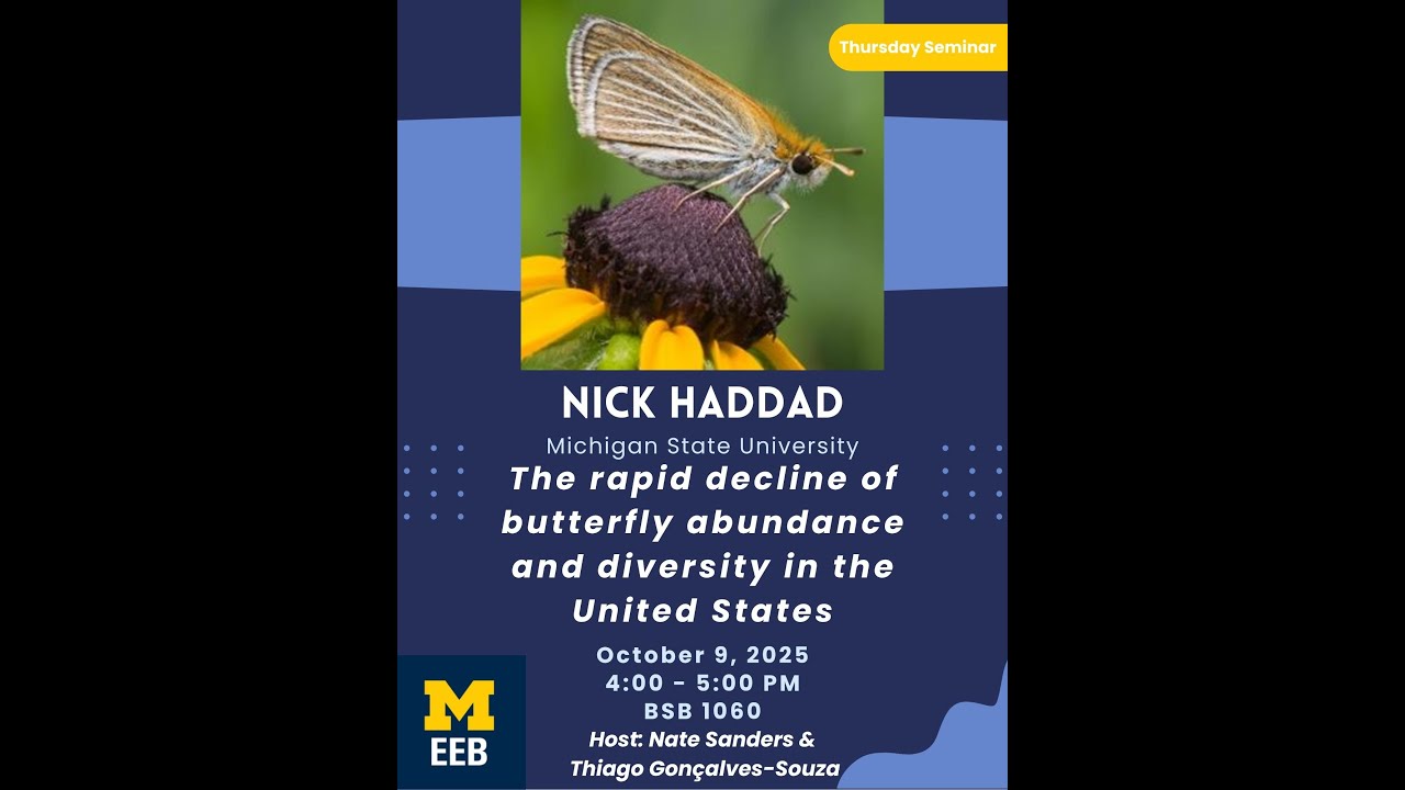 EEB Thursday Seminar Series -- Nick Haddad, Michigan State University