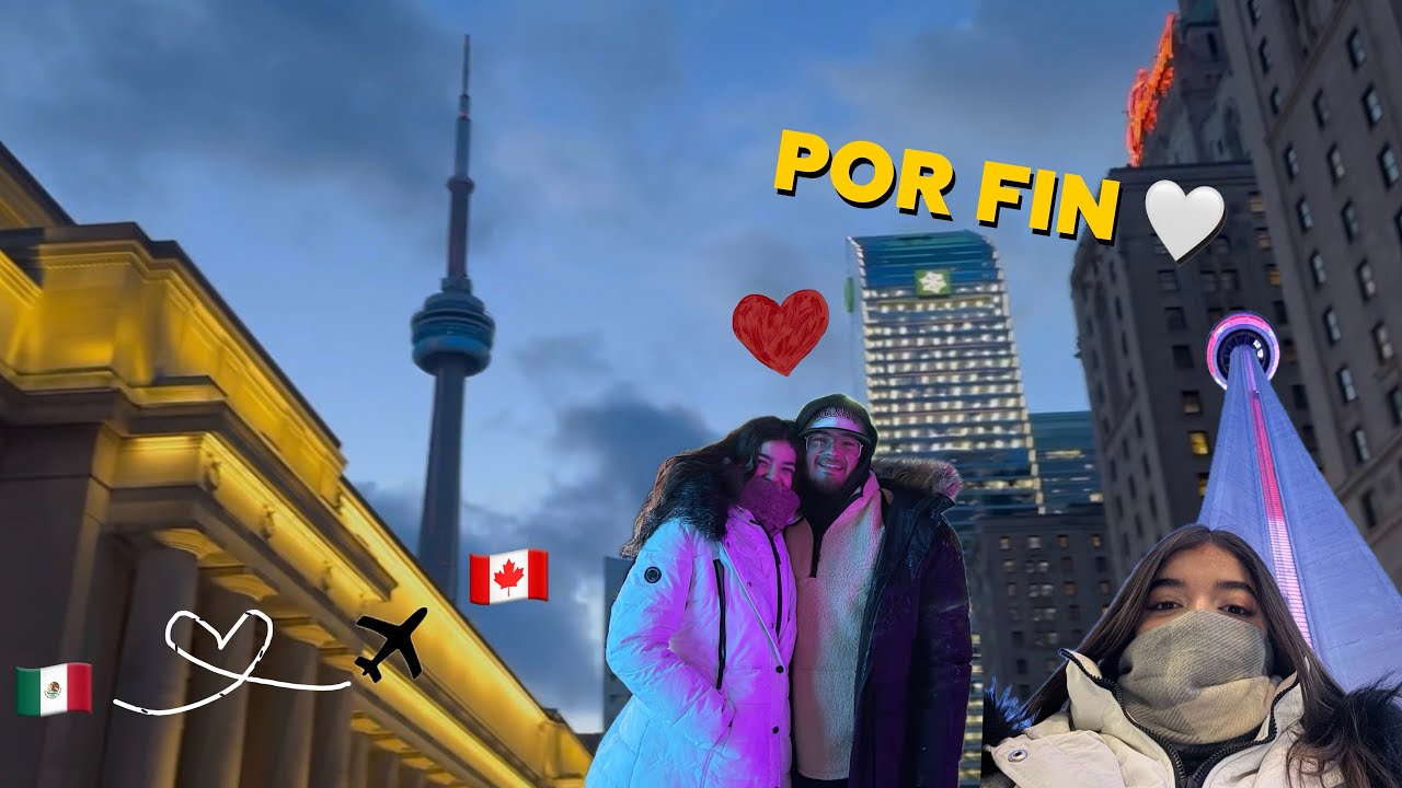 Viaje 3750 km para ver a mi novio 🤍 Toronto vlog: CN Tower, Acuario y más | Dina 