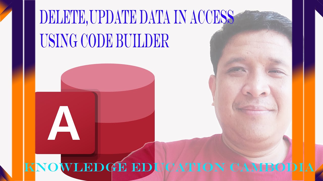 delete,update data in access using code builder