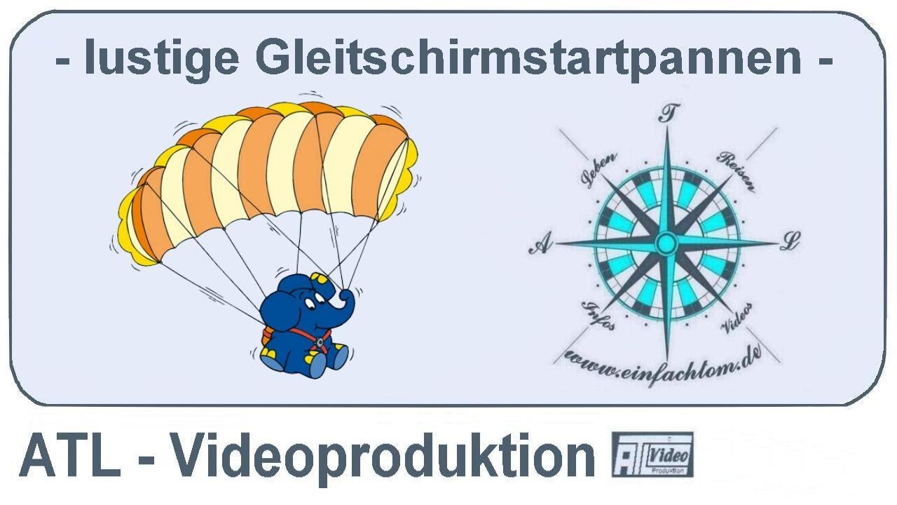 lustige Gleitschirm-Startpannen HD