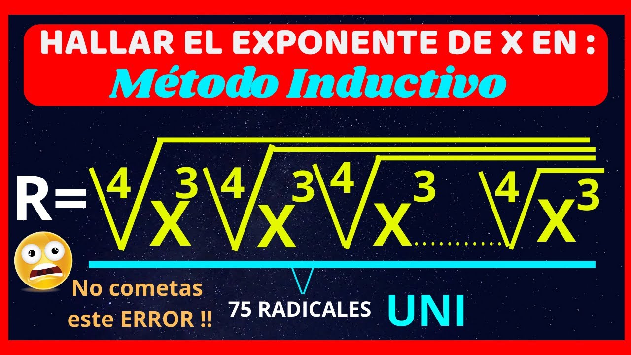 ✅✅TEORÍA de EXPONENTES Ejercicios Resueltos NIVEL Pre Universitario🚀Leyes de Exponentes Avanzado