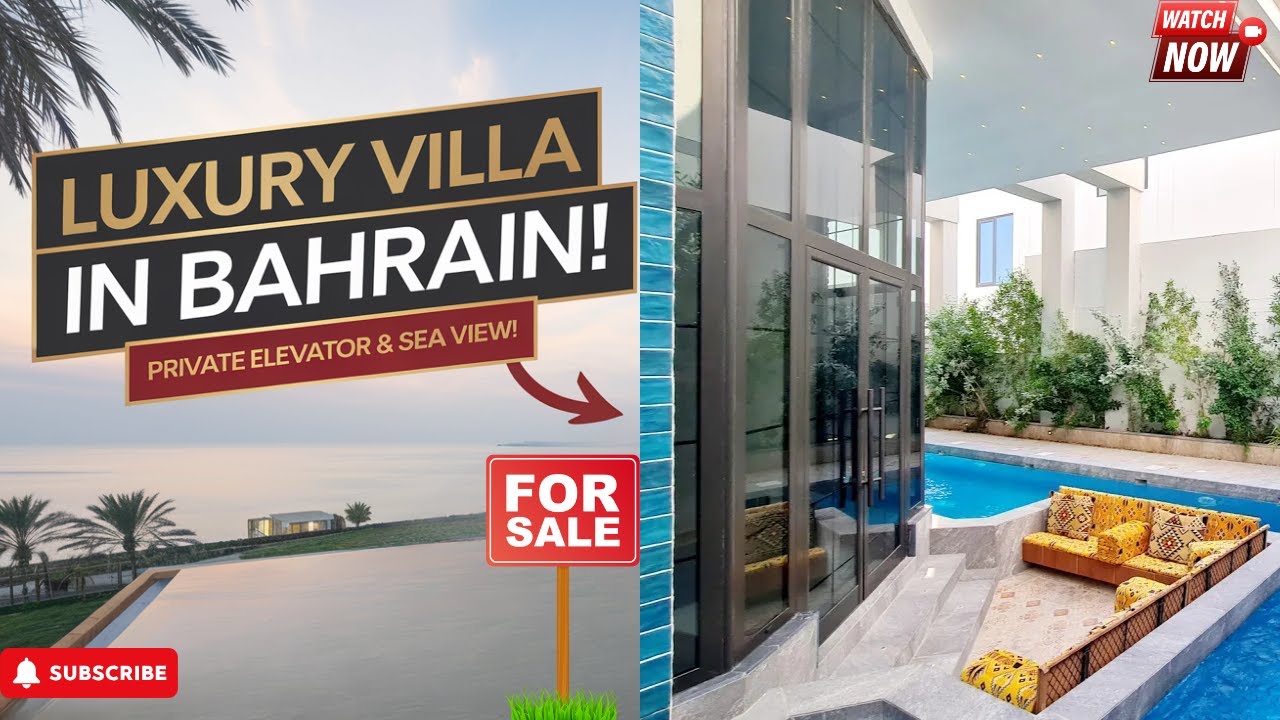 BRAND NEW VILLA WITH  PRIVATE ELEVATOR , SEA VIEW, PRIVATE SWIMMING POOL,TOP NOTCH FINISHES -BAHRAIN