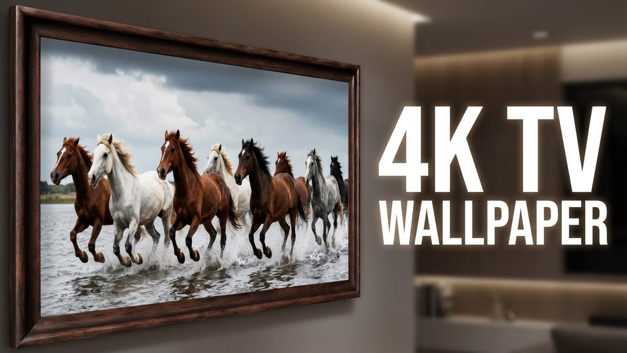 Horses 4K Vintage Art Wallpaper for TV