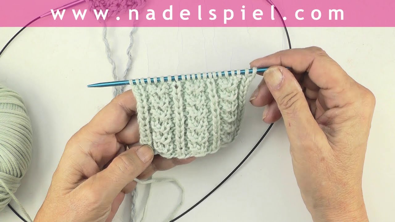 Stricken mit eliZZZa * Strickmuster zum Sammeln * Herzchenrippchen in Reihen & Runden