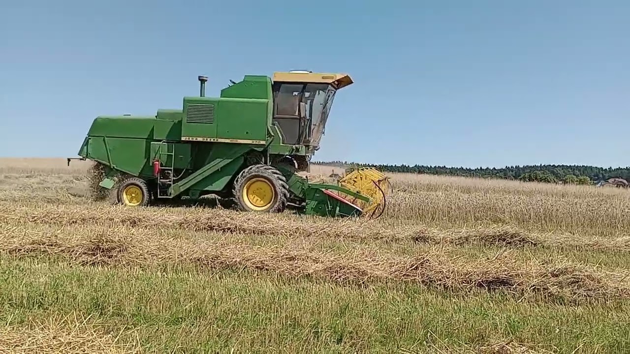 JOHN DEERE 970 ŻNIWA CZ 3 PRAWIE OSTATNIA PROSTA DO KOŃCA ŻNIW 2023