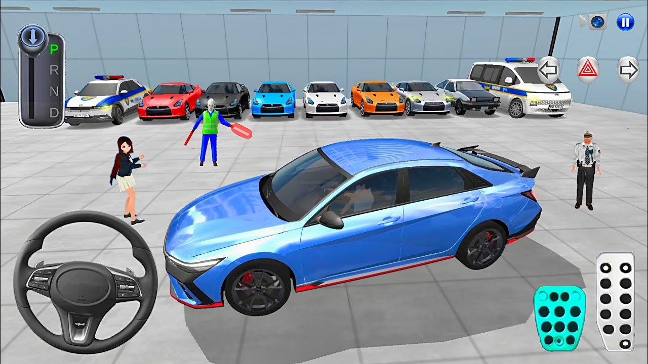 New Hyundai Elantra N & All Supercars Collection in Building Garage🚘 3D Driving Class 2025 Gameplay🎮