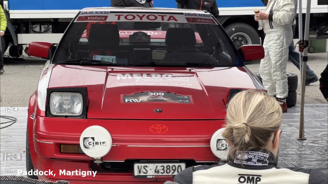 Toyota MR2 AW11 Historic Rally Car at Rallye du Valais 2025