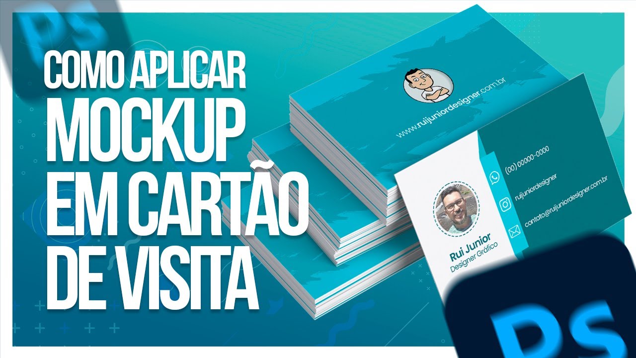 Como aplicar MOCKUP EM CARTÃO DE VISITA | Tutorial Photoshop passo a passo
