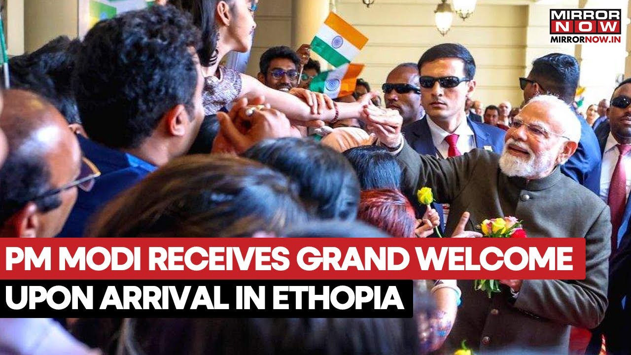 PM Modi In Ethiopia: Receives A Warm Welcome By Prime Minister Abiy Ahmed Ali, Watch Visuals
