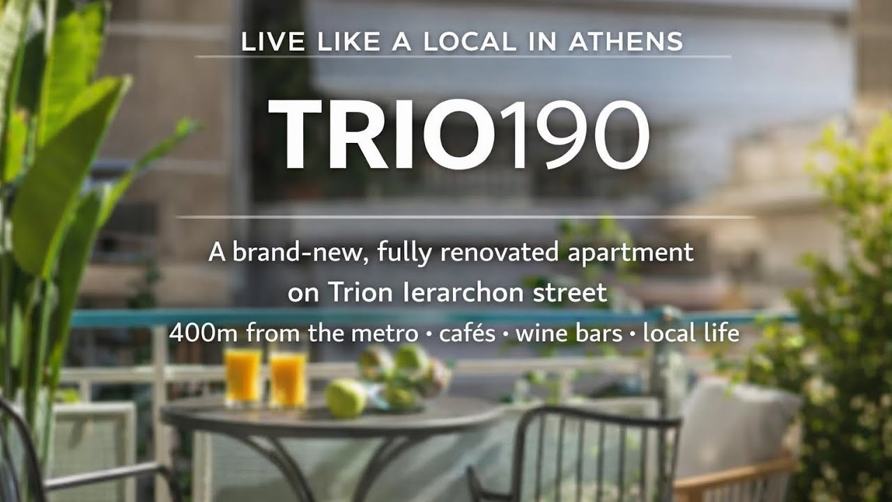 Trio190: Brand New 2-Bedroom Apartment in Petrálona | 400m from Metro | Fully Equipped
