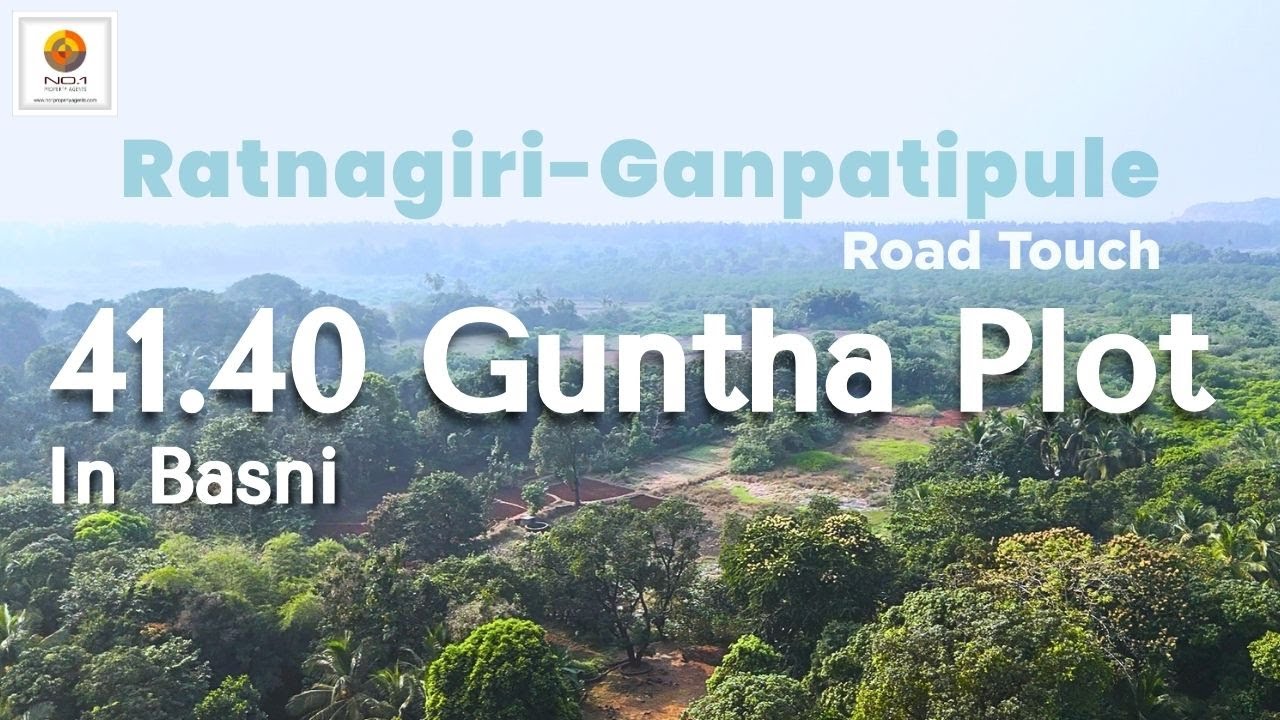 🌴 41.40 Guntha Prime Property for Sale | Basni, Ratnagiri |Road Touch | Near Are-Ware Beach 🌴