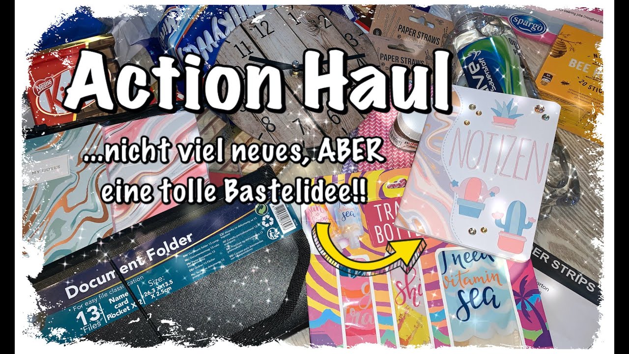 Action Haul (deutsch) Bastel Haul mit Bastelidee, Scrapbook basteln mit Papier DIY