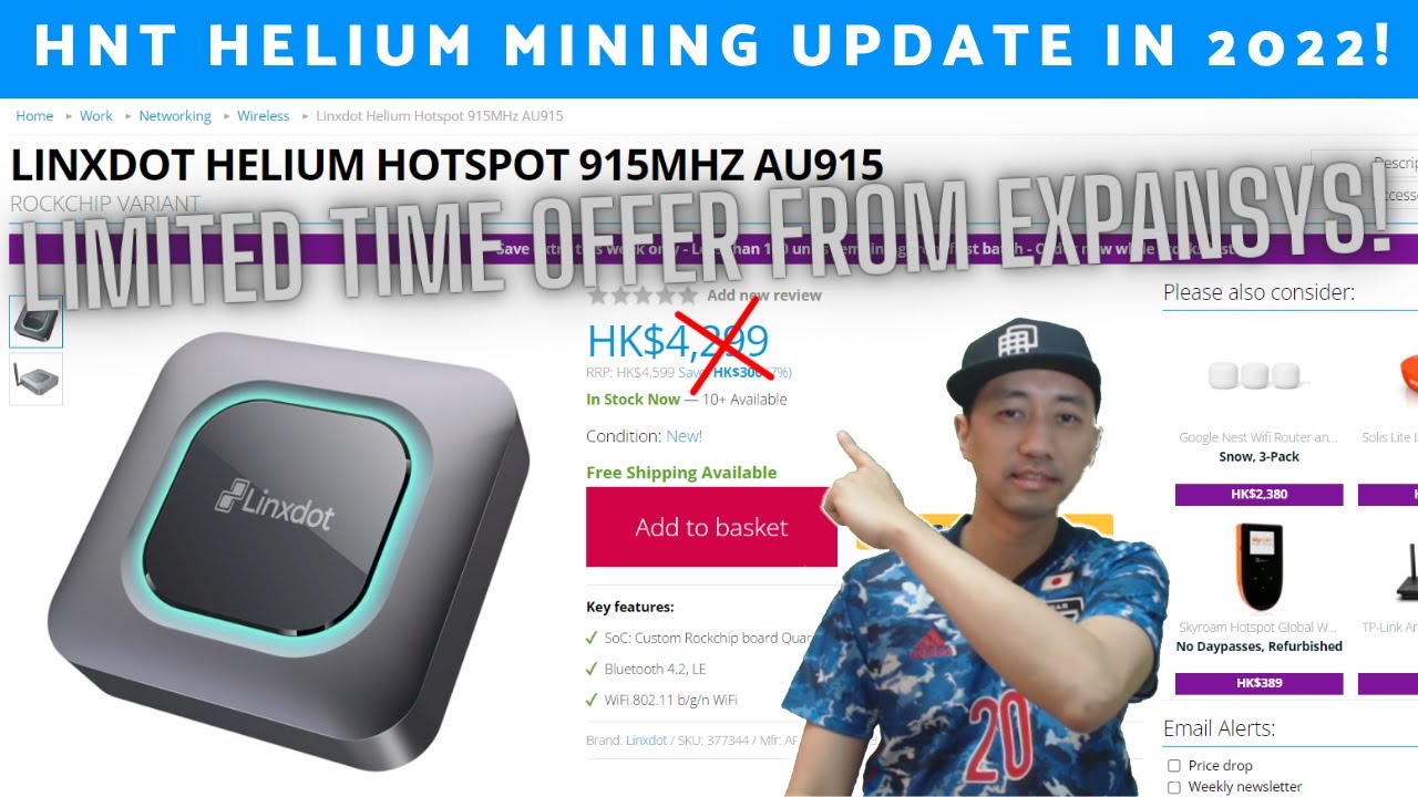 HELIUM HNT Mining 2022 LINXDOT HELIUM HOTSPOT 915MHZ AU915 ON SALE!!