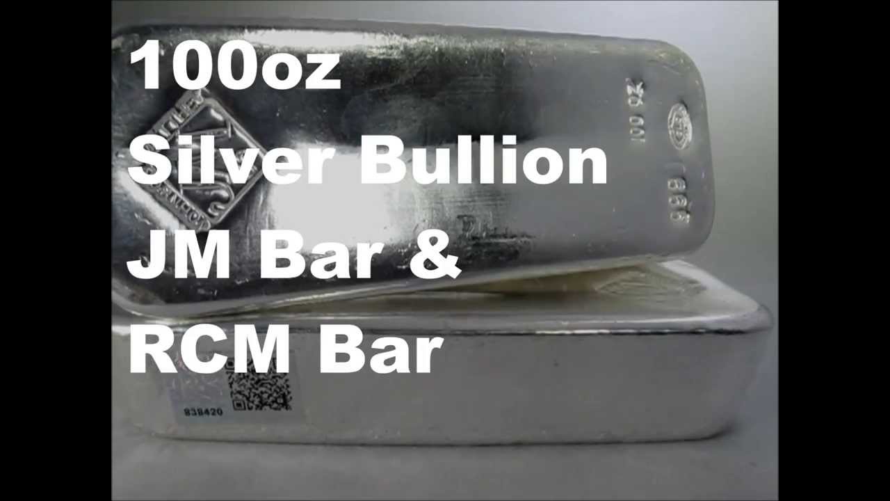 BuySilverMalaysia - 100oz Silver Bullion JM Bar & RCM Bar