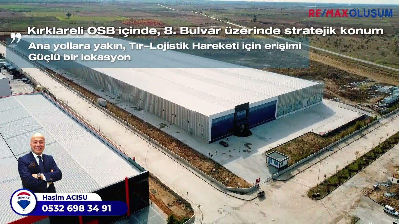 Kırıklareli | Sıfır Fabrika | 35000 M2 | Drone shot