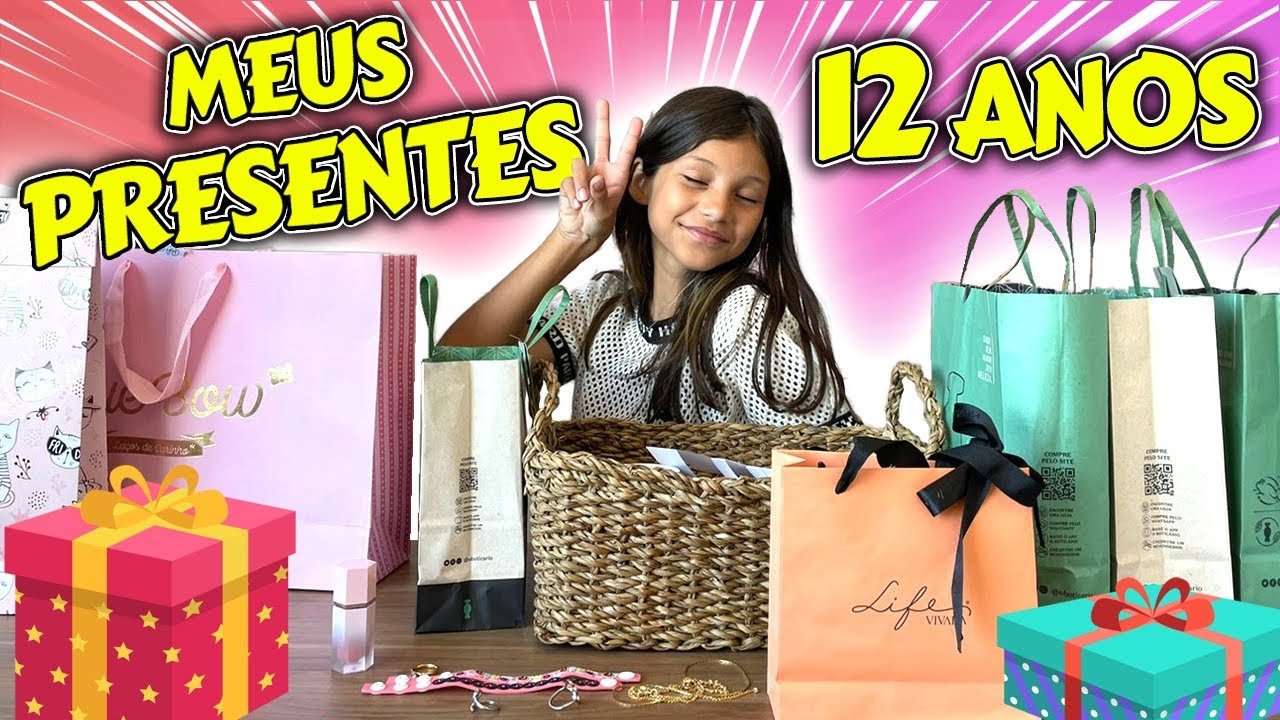 MOSTRANDO TODOS MEUS PRESENTES DE ANIVERSÁRIO DE 12 ANOS | Dudinha Show