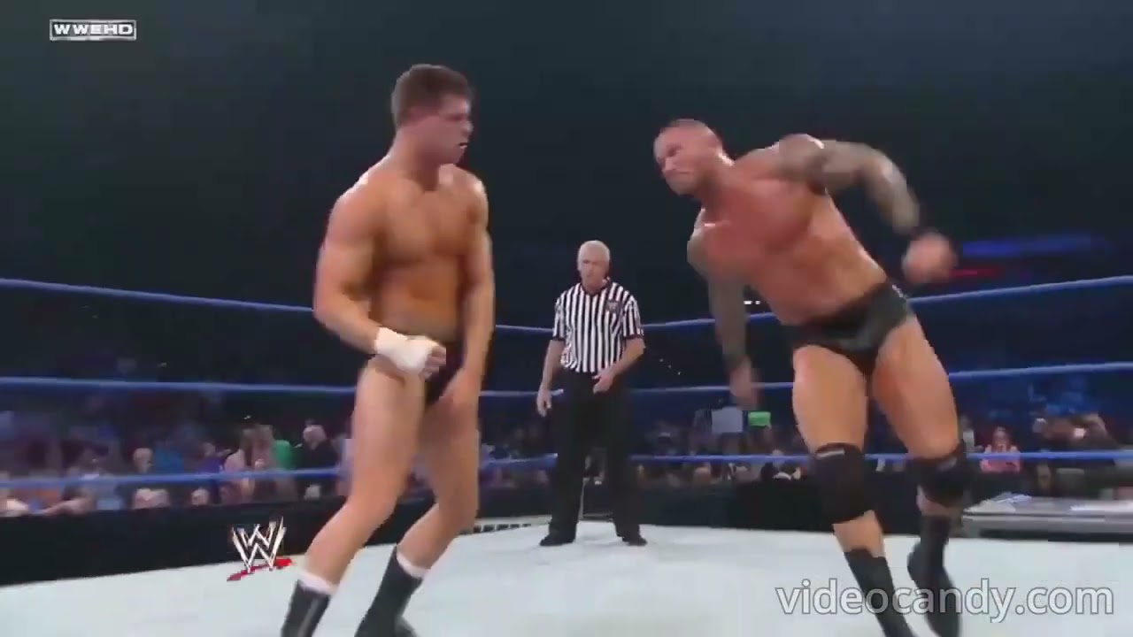 Randy Orton RKOs to Cody Rhodes