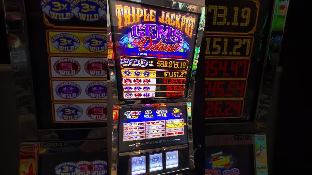 $100 to $500 on Triple Jackpot Gem Deluxe 