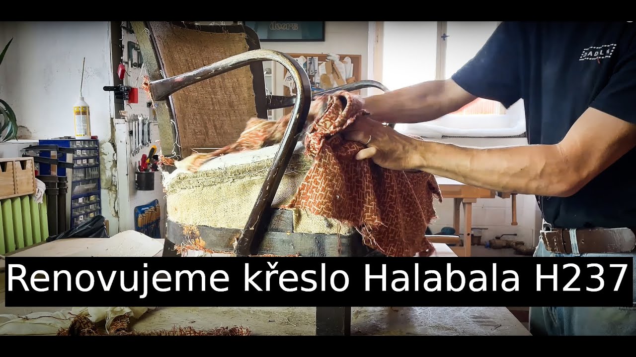 Renovace křesla Halabala H237