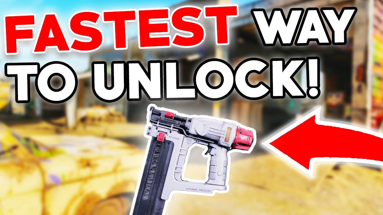 FASTEST WAY TO UNLOCK NAIL GUN IN COLD WAR! (EASIEST METHOD)