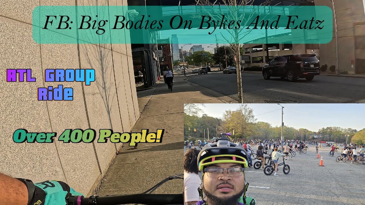 Atlanta, GA Critical Mass Group Bike Ride! Over 400 People!