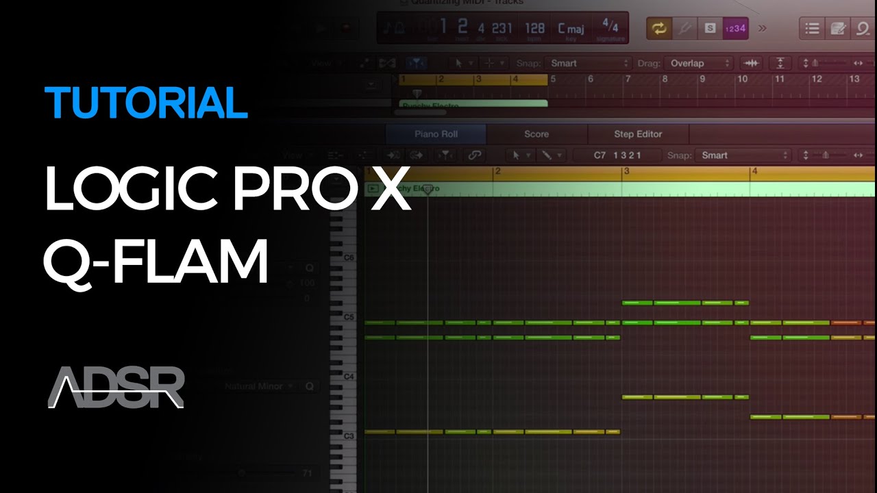 Logic Pro X - Working with MIDI - Q Flam