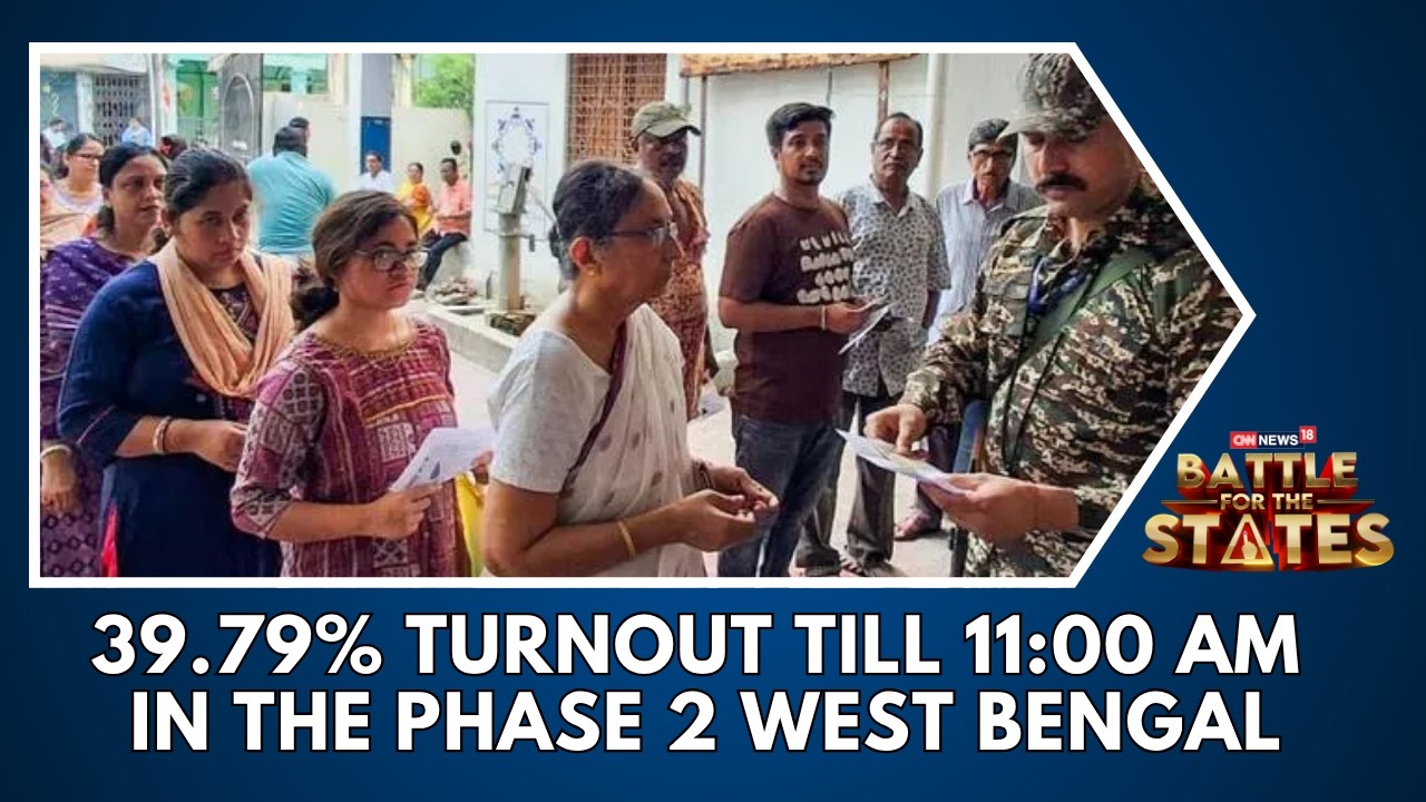 TMC Vs BJP | 39.79% Turnout Till 11:00 AM In The Phase 2 Of The 2026 Assembly Elections! | News18