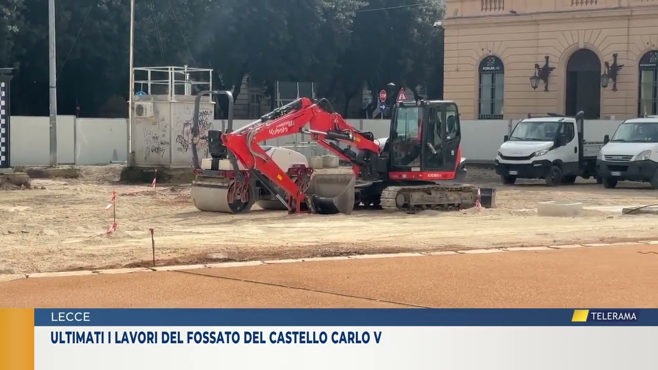 Ultimati i lavori del fossato del castello Carlo V