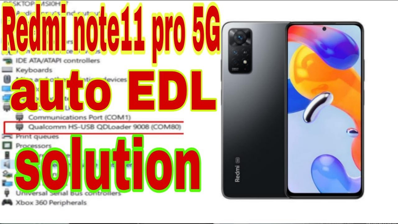 REDMI NOTE 11PRO 5g  auto EDL SOLUTION