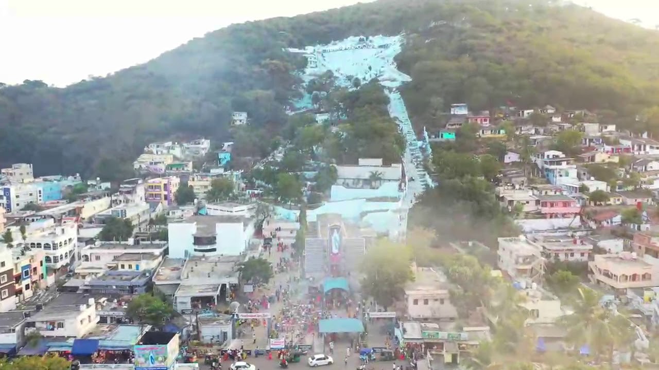 Drone  shots of Gunadala Matha Shrine on the Feast for the year of 2021