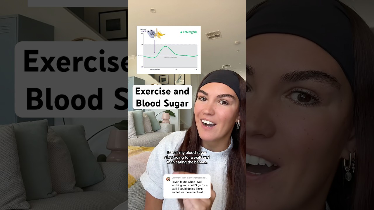 Does walking before eating carbs lower the blood sugar spike?! 😳