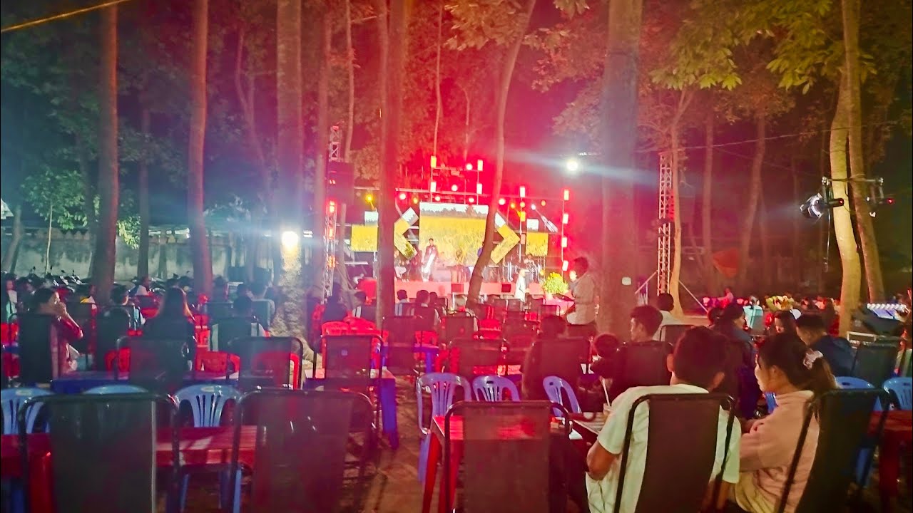 Nhạc sống Khmer hát tại đêm Khánh thành chánh điện sima chùa bào sen cầu ngang Trà Vinh ♥️