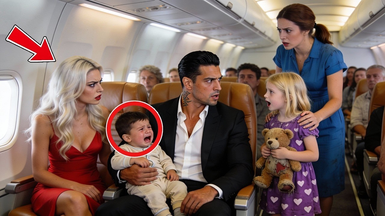 Der Sohn des Mafiabosses schrie im Flugzeug – bis eine Single-Mom eingriff, dann Stille