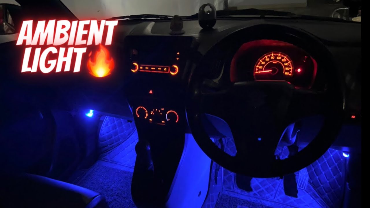 😍Apni WagonR Ka Interior bana Diya Ab Ek No👌| Footwell Lights Installed In WagonR😎